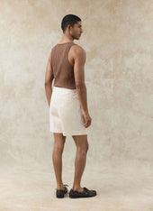 Blake Double Pleated Shorts Cotton
