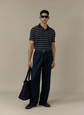Laurent Polo | Cotton | Black Stripe