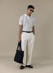 Laurent Polo | Cotton | Cream Stripe