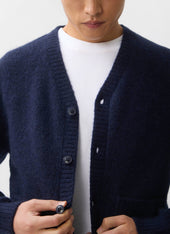 Glove Cardigan Mohair Navy