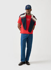 Track And Field Raw Hem T Shirt Champion X Percival Red