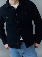 Blanket Overshirt | Casentino Wool | Navy