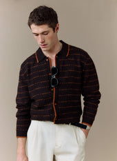 Addison Knitted Shirt | Wool | Brown
