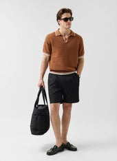 Tennis Boxy Knitted Polo Cotton