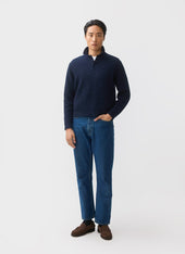 Archer Basketweave Long Sleeve Knitted Shirt Cotton