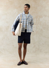 Blake Double Pleated Shorts Cotton