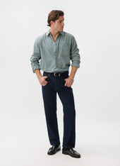 Clancy Striped Long Sleeve Shirt Cotton