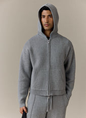 Chronicle Knitted Hoodie Cotton Grey