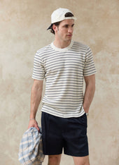 Ernie Waffle T Shirt Organic Cotton Stripe
