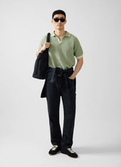 Tennis Boxy Knitted Polo Cotton