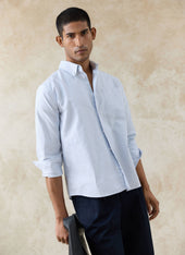 Striped Oxford Shirt Cotton Stripe