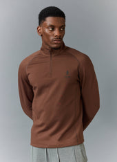 PCVL Base Layer Quarter Zip Jacket | Rust