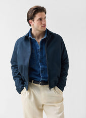 Leo Harrington Jacket | Cotton | Navy