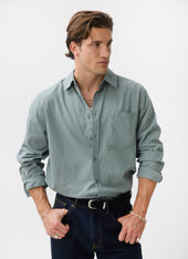 Clancy Striped Long Sleeve Shirt Cotton
