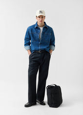 Heavyweight Overshirt Cotton Mid Wash Blue