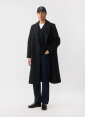 Double Breasted Overcoat Wool