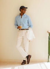 Tailored Linen Trousers | Cream