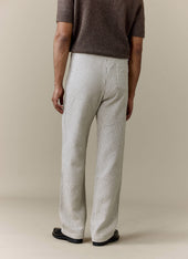 Sorrento Wide Leg Trousers | Linen | Cream
