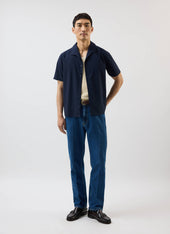 Relaxed Cuban Drape Shirt Percival X Warren Blue