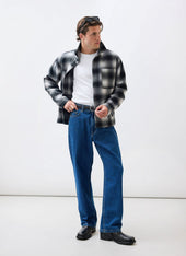 Check Overshirt Grey