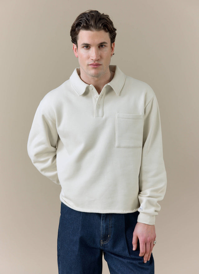 Dudley Boxy Sweatshirt | Cotton | Cream