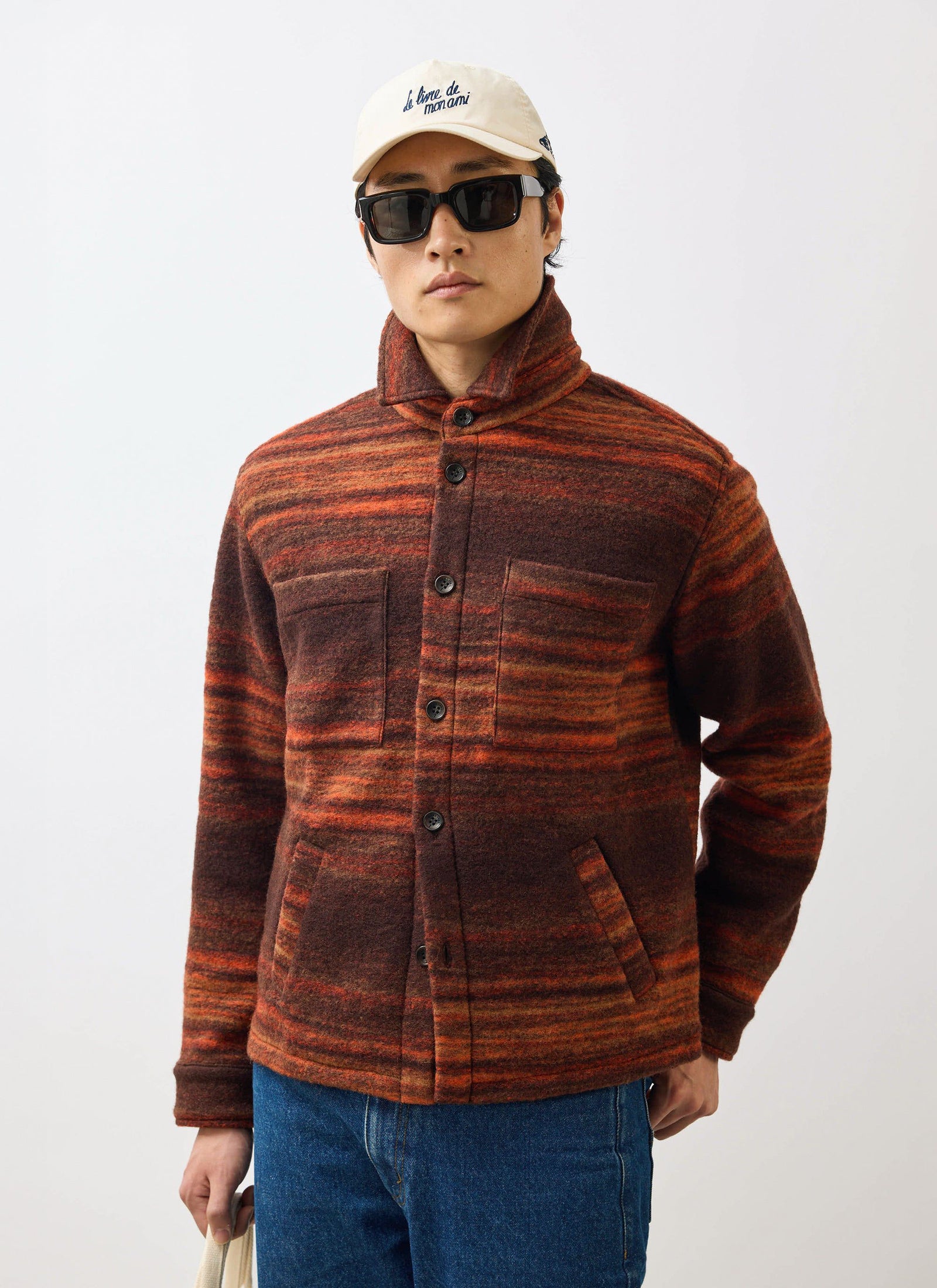 Mississippi Jacquard Overshirt Boiled Wool