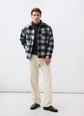 Check Overshirt Grey