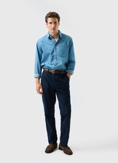 Tailored Moleskin Straight Leg Trousers