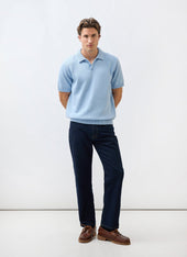 Verso Short Sleeve Knitted Shirt Cotton Heather