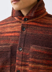 Mississippi Jacquard Overshirt Boiled Wool