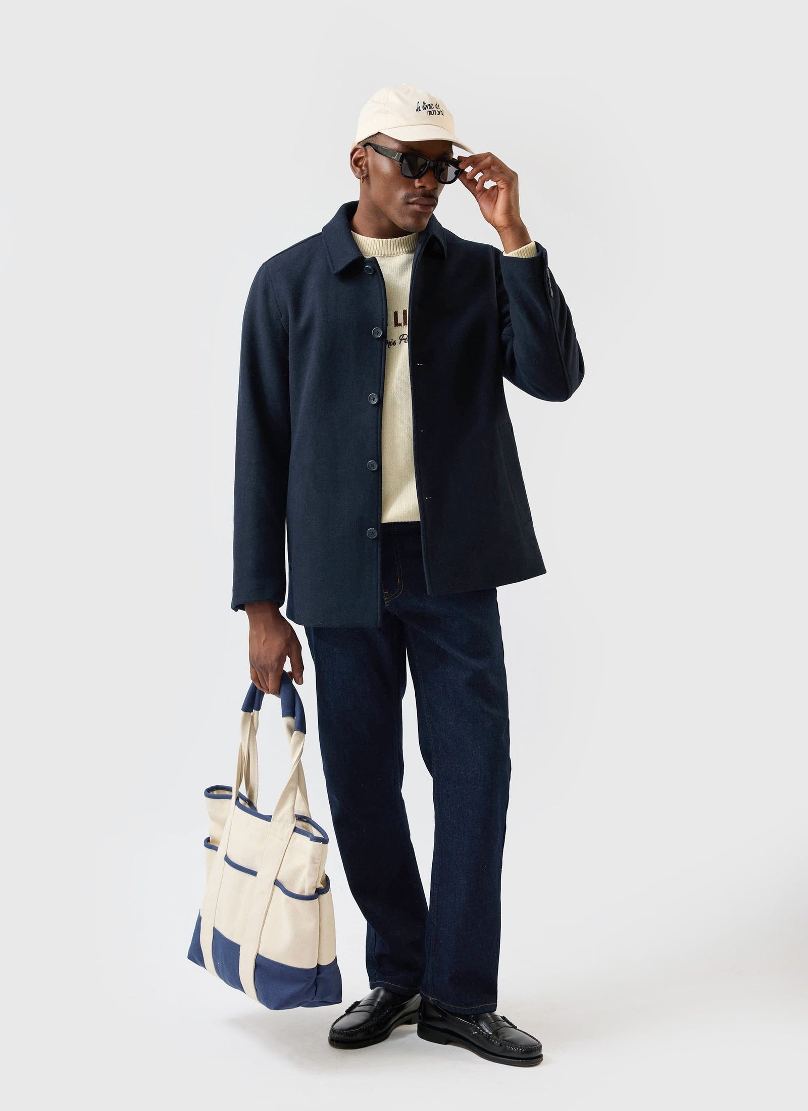 Peacoat Melton Wool