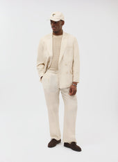Tailored Double Breasted Blazer Linen
