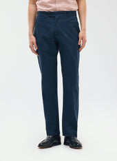 Tailored Seersucker Trousers | Navy