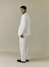 Tailored Linen Blazer | Cream