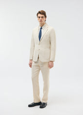 Tailored Linen Trousers | Cream