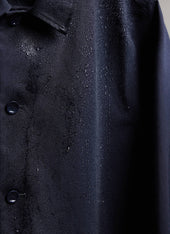 Men's Navy Sherlock Short Trench Coat | Waterproof | Midnight with Olive