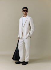 Tailored Linen Blazer | Cream