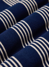 Fiction Striped Knitted T Shirt Cotton