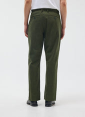 Pleated Tailored Trousers Micro Check Green