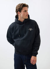 Heritage 90's Raglan Hoodie | Cotton | Black