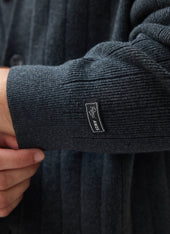 Editor Cardigan Cotton Grey