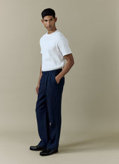 Pleated Tailored Trousers Linen