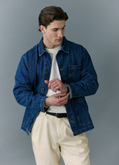 Gove Chore Jacket Denim Mid Wash