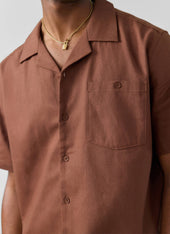 Short Sleeve Cuban Shirt Linen