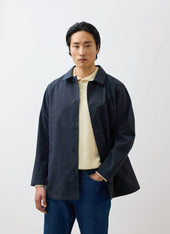 Sherlock Short Trench Coat | Waterproof | Midnight with Olive