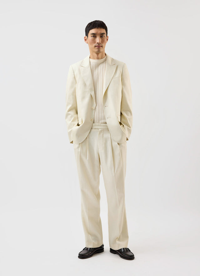Lyocell Tailored Blazer | Percival x Warren | Cream