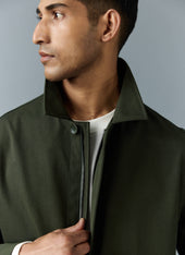 Greyson Long Trench Coat Waterproof With Olive