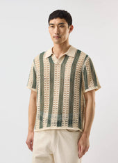 Sarti Knitted Polo Shirt Cotton With Forest