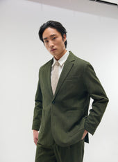 Relaxed Tailored Blazer Micro Check