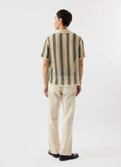 Sarti Knitted Polo Shirt Cotton With Forest